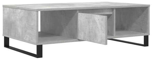 Betonszürke szerelt fa dohányzóasztal 104 x 60 x 35 cm