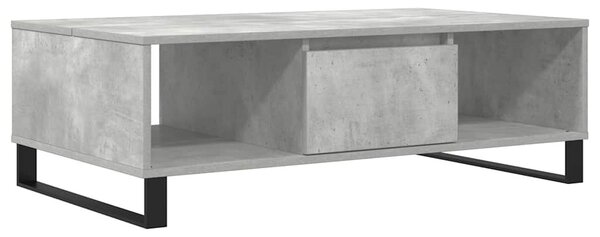 Betonszürke szerelt fa dohányzóasztal 104 x 60 x 35 cm