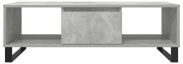 Betonszürke szerelt fa dohányzóasztal 104 x 60 x 35 cm