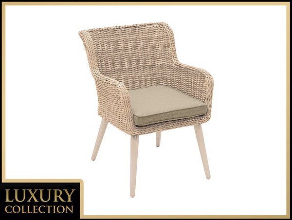 Kerti rattan étkezőszék MALIBU (cappuccino)