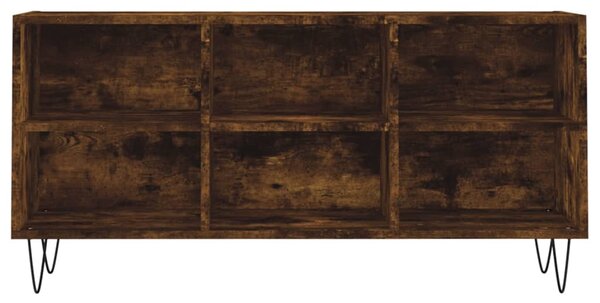 Füstös tölgy színű szerelt fa TV-szekrény 103,5x30x50 cm