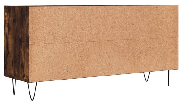Füstös tölgy színű szerelt fa TV-szekrény 103,5x30x50 cm