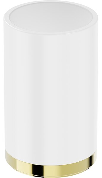 Mexen Triv, fali fogkefetartó, fehér/arany fényes, 70A33053-50W