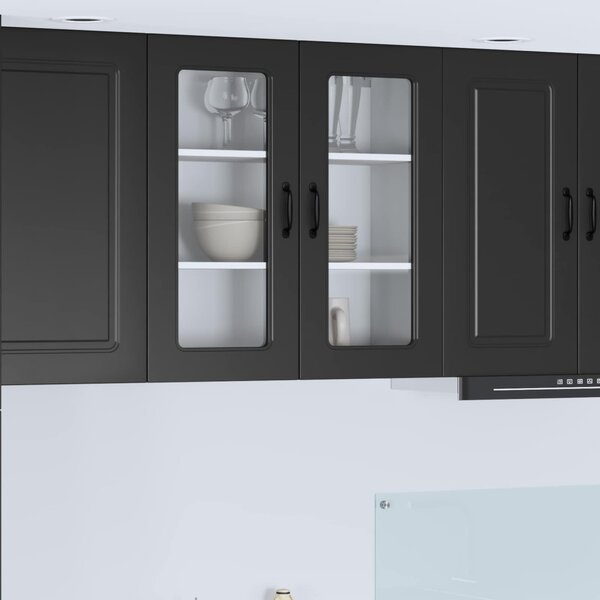 Mosogatógép panel Kalmar Fekete 80 x 31 x 80 cm Faanyag