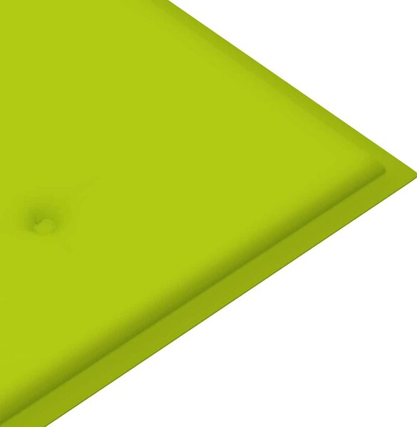 Tömör tíkfa rakásolható kerti pad párnával 128,5 cm