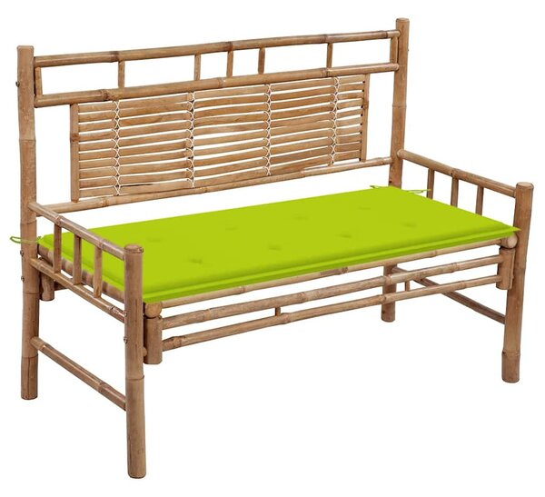 Bambusz kerti pad párnával 120 cm