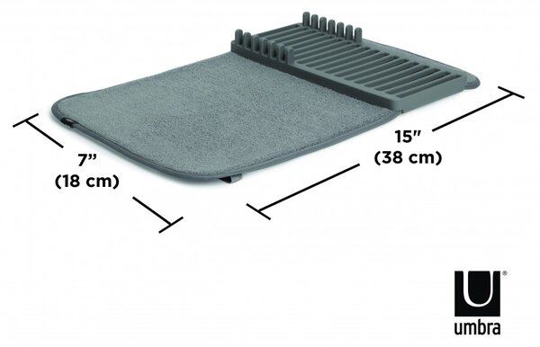 Umbra UDRY DRYING RACK sötétszürke összecsukható edényszárító matrac