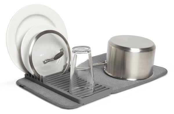 Umbra UDRY DRYING RACK sötétszürke összecsukható edényszárító matrac