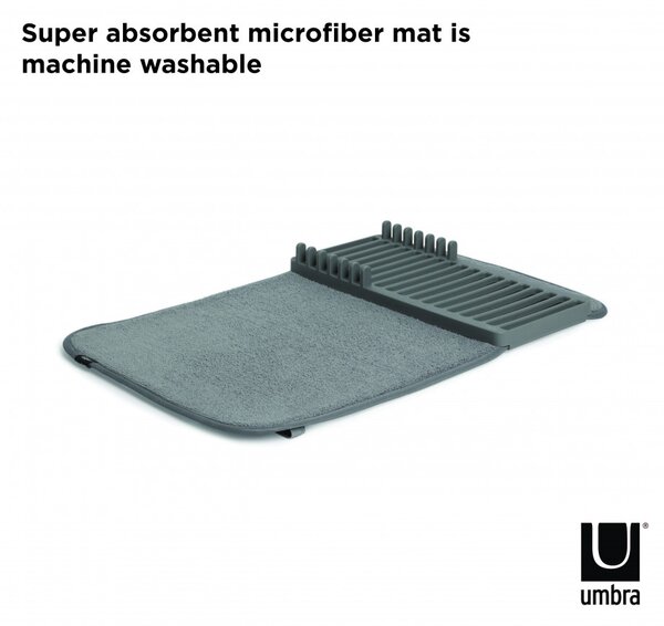 Umbra UDRY DRYING RACK sötétszürke összecsukható edényszárító matrac
