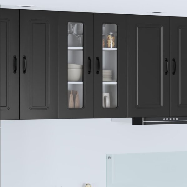 Mosogatógép panel Kalmar Fekete 60 x 31 x 80 cm Faanyag