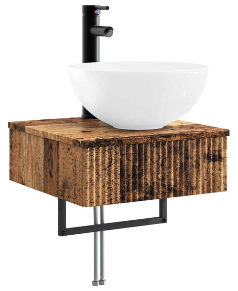 Fürdőszobai Szekrény Szett 5 pcs Antik Fa 43 x 16 x 62,5 cm