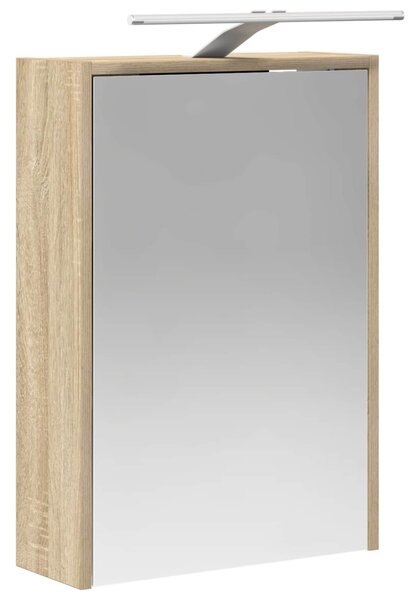 Fürdőszobai Szekrény Szett 5 pcs Sonoma Tölgy 43 x 16 x 62,5 cm