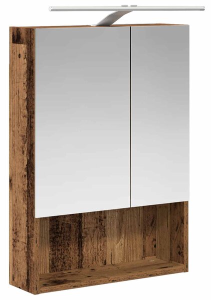 Fürdőszobai Szekrény Szett 5 pcs Antik Fa 50 x 14,5 x 70 cm