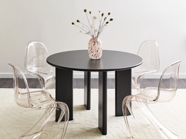 Étkezőasztal COSMO Fekete 120 cm 120 cm