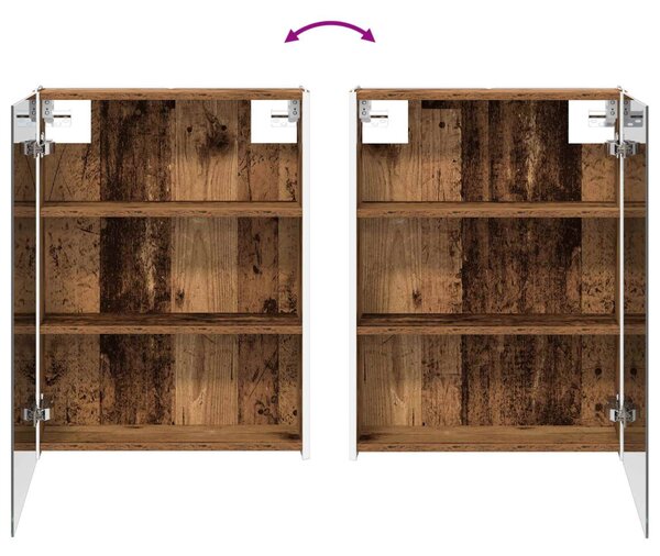 Fürdőszobai Szekrény Szett 5 pcs Antik Fa 53 x 15,5 x 70 cm