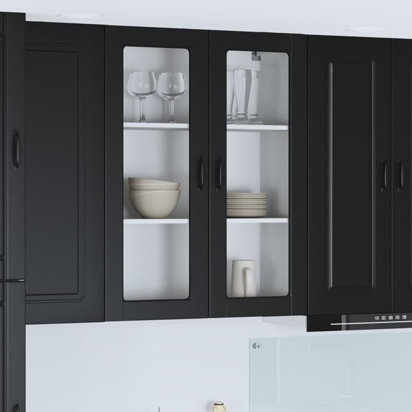 Mosogatógép panel Kalmar Fekete 80 x 31 x 100 cm Faanyag