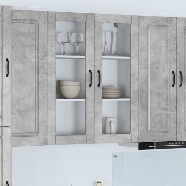 Mosogatógép panel Kalmar Beton Szürke 80 x 31 x 100 cm Faanyag