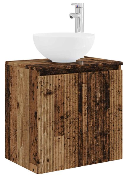 Fürdőszobai Szekrény Szett 5 pcs Antik Fa 53 x 15,5 x 70 cm
