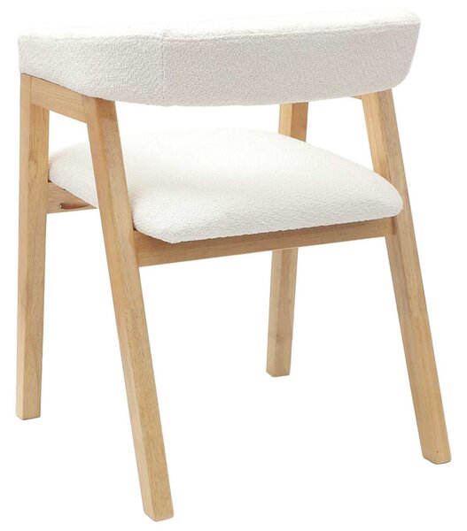 Étkező Székek 2 pcs Természetes 54 x 57 x 73 cm Tömör Gumi Fa