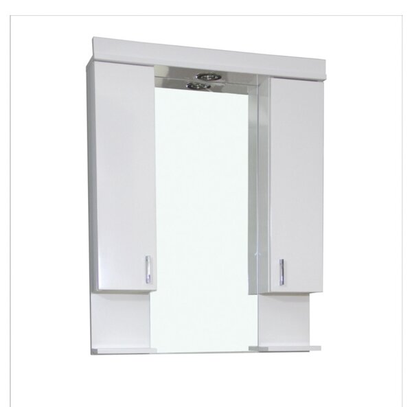 Viva STYLE Tükrös fürdőszobai szekrény LED világítással - DUPLA szekrénnyel - 85 x 97 x 17 cm