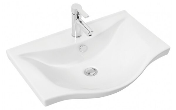 VivaStyle BIANKA 65 lábon álló fürdőszobabútor 3 fiókos Sanovit ALBATROS10065 mosdóval 64,5x46,5cm