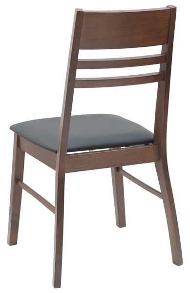 Étkező Székek 2 pcs Világos Barna 43 x 54 x 89 cm Tömör Gumi Fa