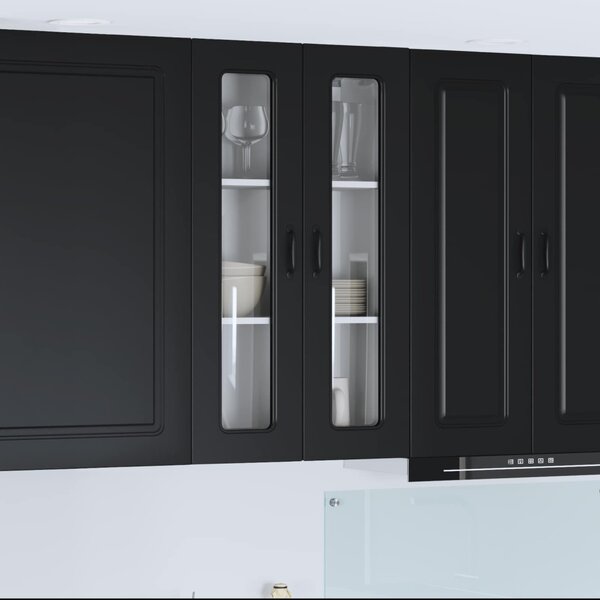 Mosogatógép panel Kalmar Fekete 60 x 31 x 100 cm Faanyag