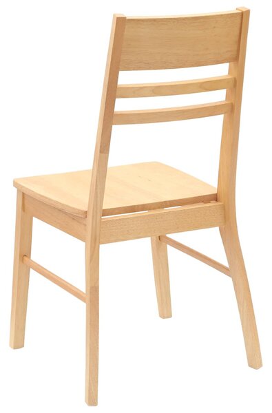 Étkező Székek 2 pcs Természetes 43 x 54 x 89 cm Tömör Gumi Fa