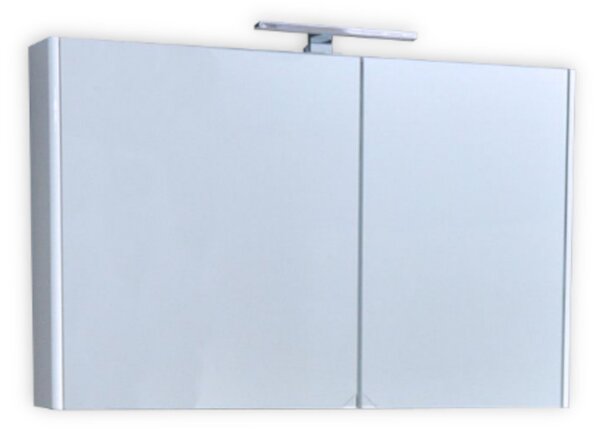 TMP SHARP Tükrös fürdőszobai szekrény LED világítással - 100 cm