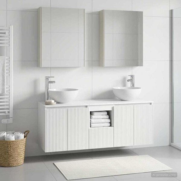 Fürdőszobai Szekrény Szett 5 pcs Fehér 53 x 15,5 x 70 cm