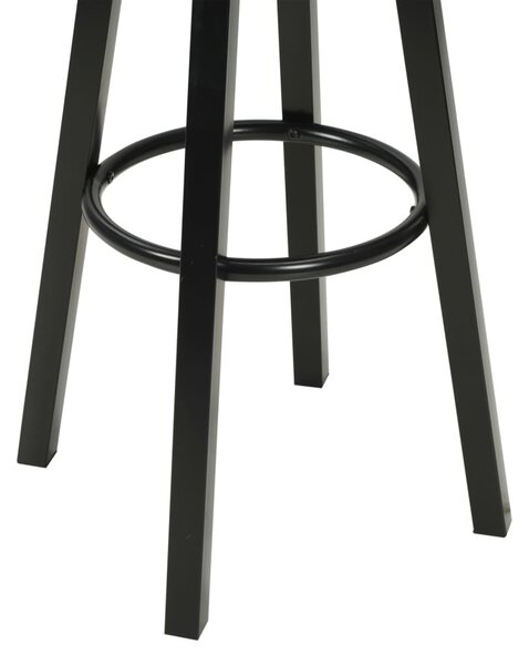 2 db fekete műbőr bárszék