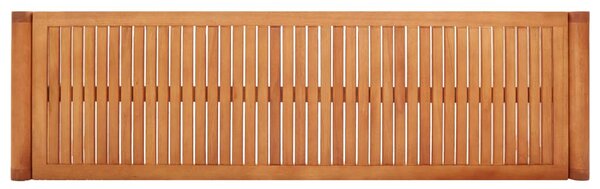 3 személyes tömör eukaliptuszfa kerti pad 150 cm