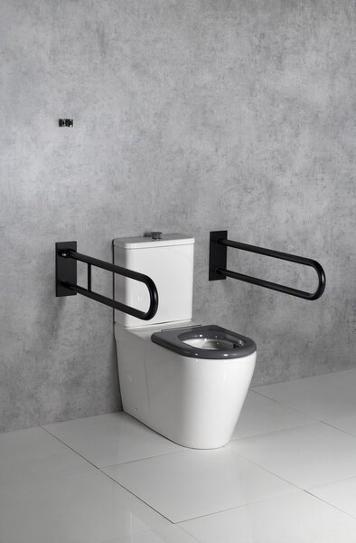 Sapho Sapho, DARIO RIMLESS WC kombi tál tartállyal, alsó/hátsó hulladék, fehér, MC102