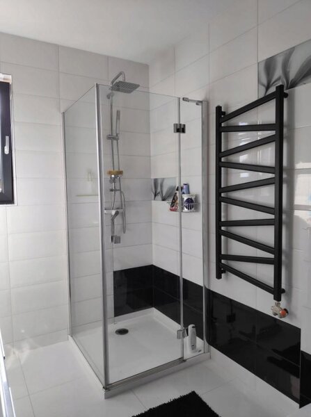 Regnis Kalipso MIX, Fűtőelem 540x1600mm, 657W, matt fekete, MK1600/500/50BLACK