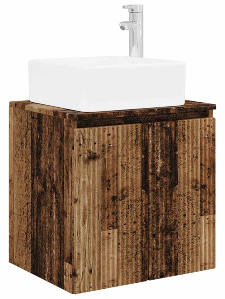 Fürdőszobai Szekrény Szett 5 pcs Antik Fa 53 x 15,5 x 70 cm