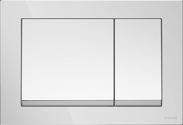Cersanit Delfi, System40 MECH süllyesztett keret + Delfi falra szerelhető WC csésze + króm gomb Enter II, S701-767