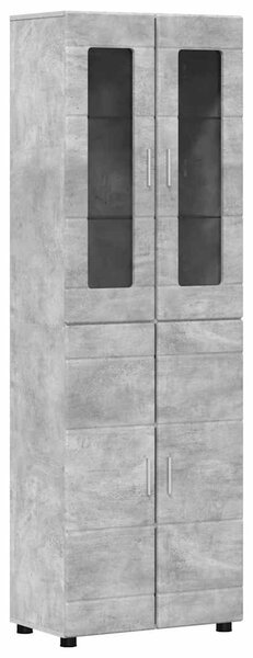 Magasfiú polcokkal FLORIN Beton Szürke 60 x 35 x 182 cm Faanyag