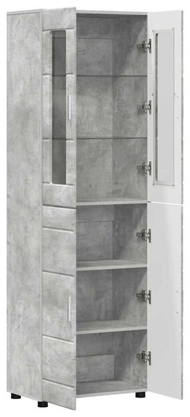 Magasfiú polcokkal FLORIN Beton Szürke 60 x 35 x 182 cm Faanyag