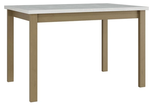 Széthúzható étkezőasztal Deasal 80 x 120 150 I (fehér + sonoma tölgy) (2-6 fő részére)