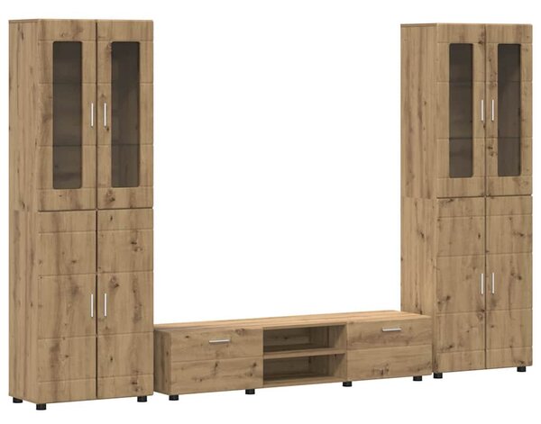 TV szekrény garnitúra FLORIN 3 pcs Artisan tölgy Faanyag