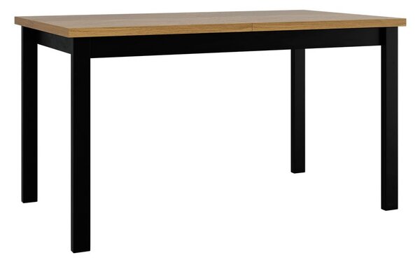 Széthúzható étkezőasztal Deasal 80 x 140 180 II (grandson tölgy + fekete) (4-8 fő részére)