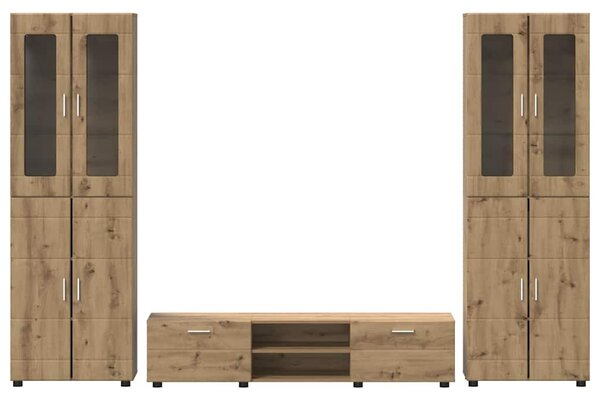 TV szekrény garnitúra FLORIN 3 pcs Artisan tölgy Faanyag