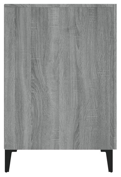 Szürke sonoma színű szerelt fa íróasztal 140 x 50 x 75 cm