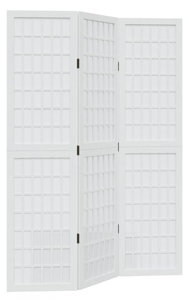 3 paneles fehér tömör császárfa térelválasztó
