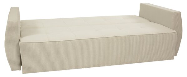 Széthúzható kanapé Pexalo (barna) (tárolóhellyel)