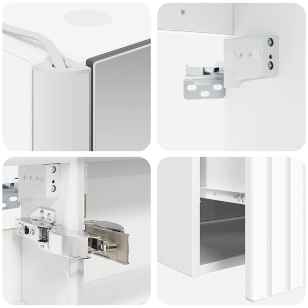 Fürdőszobai Szekrény Szett 5 pcs Fehér 53 x 15,5 x 70 cm