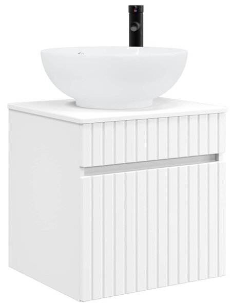 Fürdőszobai Szekrény Szett 4 pcs Fehér 100 x 14,5 x 70 cm