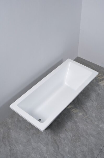 Erga Pureline-S, kád 1400x700x400 mm lábak nélkül, fényes fehér, ERG-V07-PURELINE-S-140x070-WH