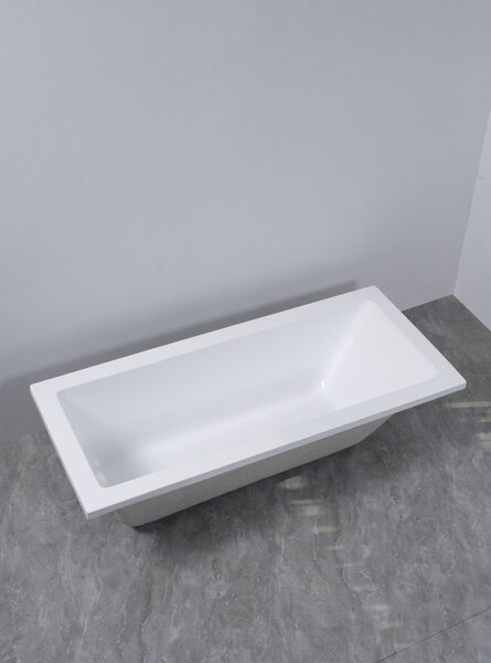 Erga Pureline-S, kád 1400x700x400 mm lábak nélkül, fényes fehér, ERG-V07-PURELINE-S-140x070-WH