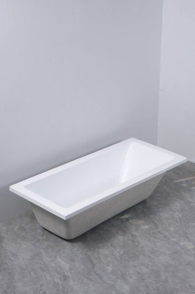 Erga Pureline-S, kád 1400x700x400 mm lábak nélkül, fényes fehér, ERG-V07-PURELINE-S-140x070-WH